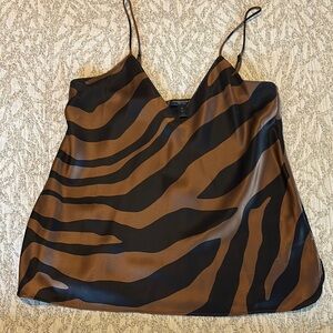 Banana Republic Black and Brown Camisole